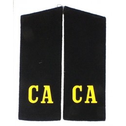 "CA" ("SA") Black epaulets