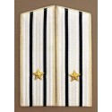 Epaulets for captain III rank, for use with white summer garrison uniform