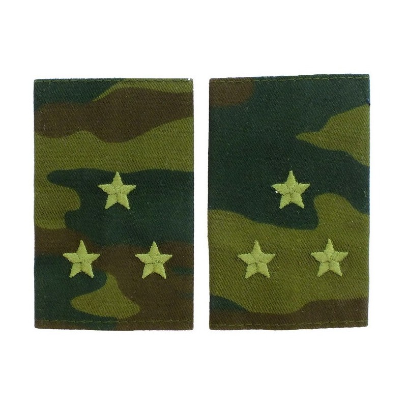 Epaulets for senior leutnant, camouflage - Flora