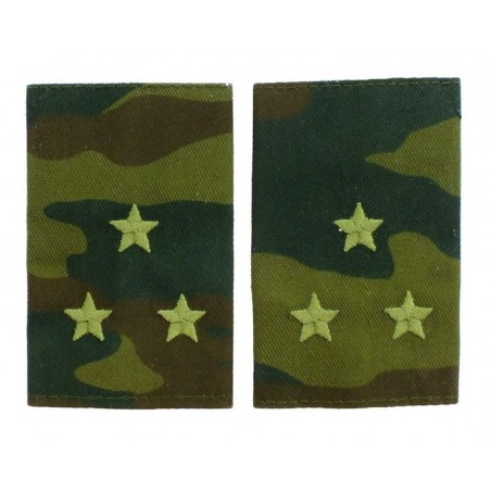 Epaulets for senior leutnant, camouflage - Flora