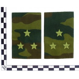 Epaulets for senior leutnant, camouflage - Flora