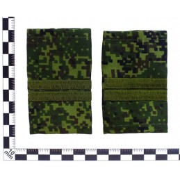 Epaulets for junior sergeant MVD, camouflage - Digital Flora