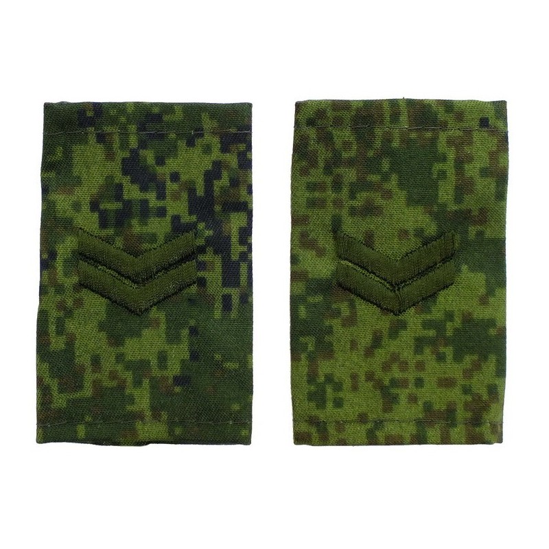 Epaulets for junior sergeant, camouflage Digital Flora, "V" version