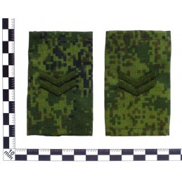 Epaulets for junior sergeant, camouflage Digital Flora, "V" version
