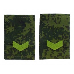 Epaulets for senior sergeant, camouflage - Digital Flora, "V" version