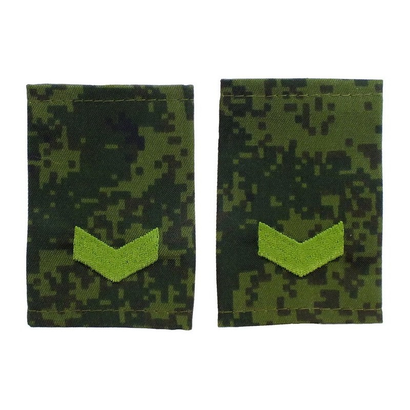 Epaulets for senior sergeant, camouflage - Digital Flora, "V" version