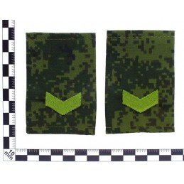 Epaulets for senior sergeant, camouflage - Digital Flora, "V" version