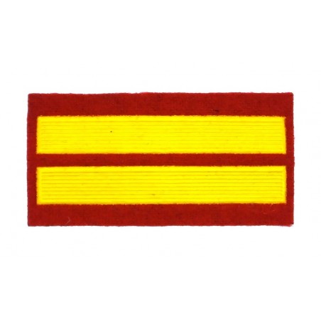 Stripe for participants in a course of military schools - 2 course, red