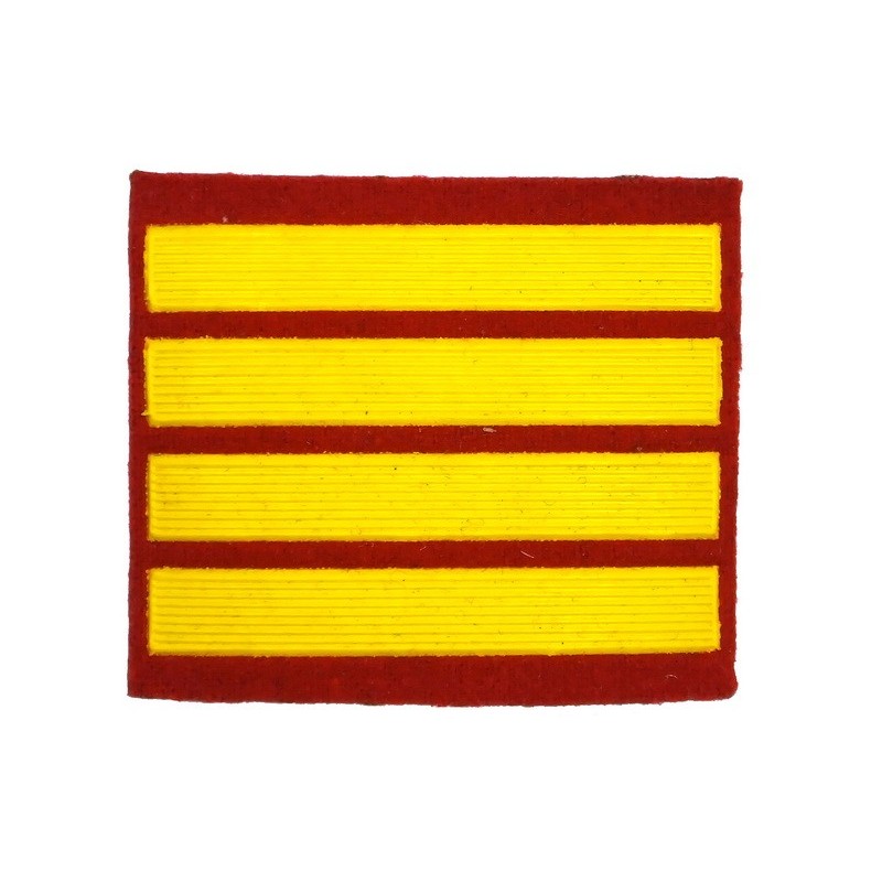 Stripe for participants in a course of military schools - 3 course, red