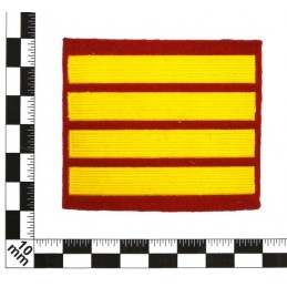 Stripe for participants in a course of military schools - 3 course, red