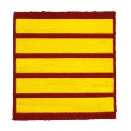 Stripe for participants in a course of military schools - 5 course, red