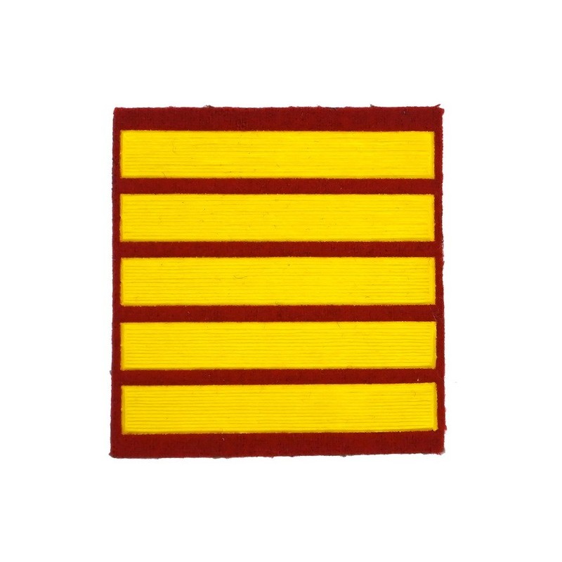 Stripe for participants in a course of military schools - 5 course, red