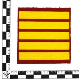 Stripe for participants in a course of military schools - 5 course, red