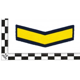 Stripe for warrant officers - 4 years of the service, green-blue