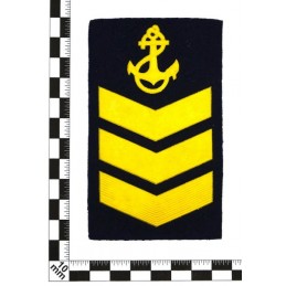 Stripe for participants in a course of naval academies - 3 course, red