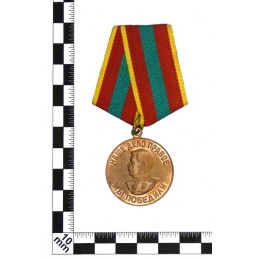 Medal "For the dedicated work during the Motherland War", 70's years