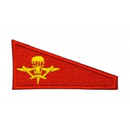 Tab for VDV beret, red background
