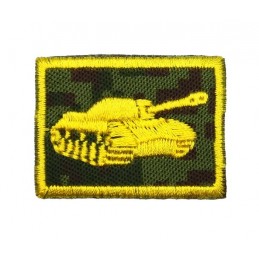 Collar tabs of Tank Forces, on velcro, garrison, Digital Flora background, embroided - right