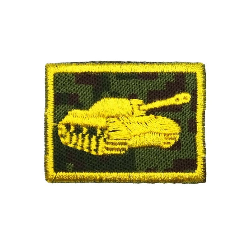 Collar tabs of Tank Forces, on velcro, garrison, Digital Flora background, embroided - right