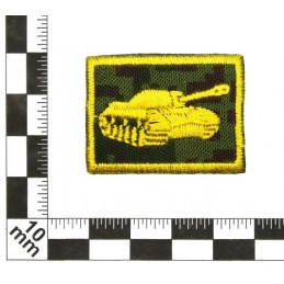 Collar tabs of Tank Forces, on velcro, garrison, Digital Flora background, embroided - right