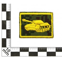 Collar tabs of Tank Forces, on velcro, garrison, Digital Flora background, embroided - left