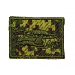 Collar tabs of Tank Forces, on velcro, field, Digital Flora background, embroided - left