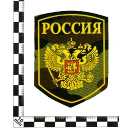 Stripe "Russia", camouflaged background