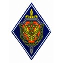 "Security Service" patch, blue background, white frame