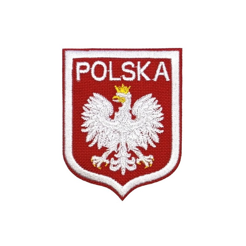 Polska z orłem - naszywka termotransferowa Polska z orłem - naszywka termotransferowa