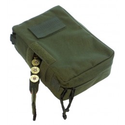 TI-P-60P-12K Pouch and bandolier for 60 shotgun shells, OLIVE
