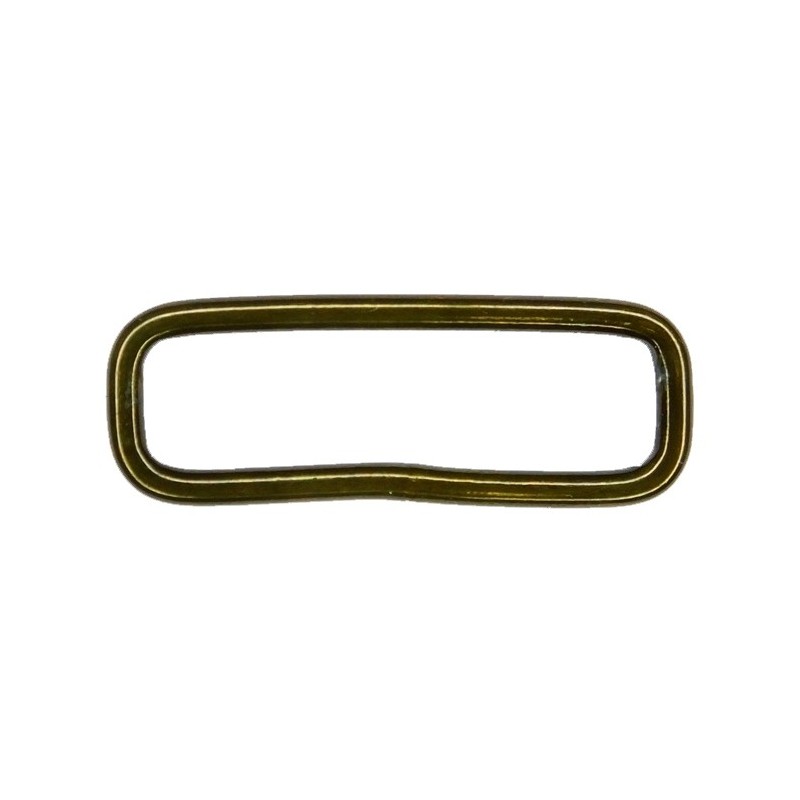 Steel rectangular slider, olive, 40x10 mm