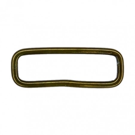 Steel rectangular slider, olive, 40x10 mm