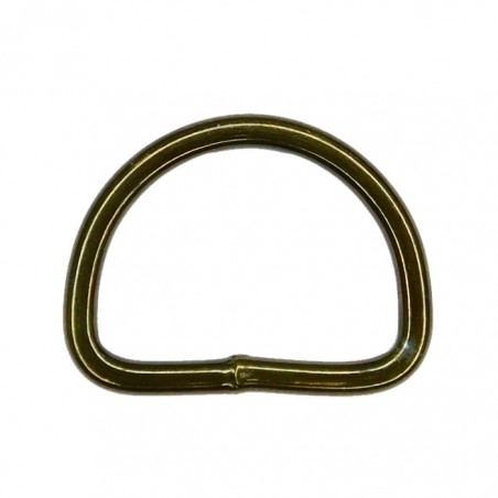Półkole stalowe (D-ring), oliwkowe, 25mm