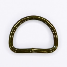 Półkole stalowe (D-ring), oliwkowe, 25mm
