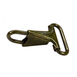 Snap hook, olive, 25 mm