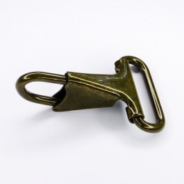 Snap hook, olive, 25 mm