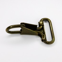 Snap hook, olive, 25 mm