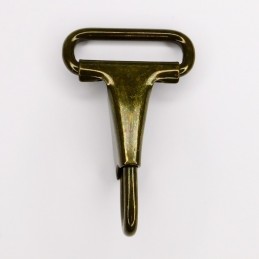 Snap hook, olive, 25 mm