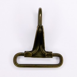 Snap hook, olive, 40 mm