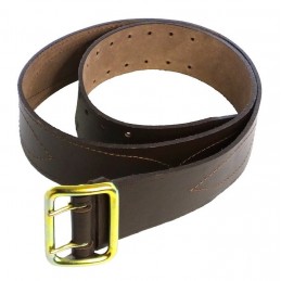 Soldier's leather belt, brown