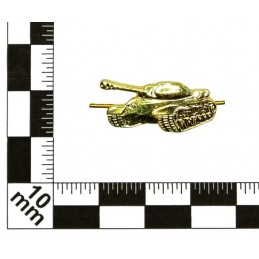 "Tank Troops" branch insignia, gold, left