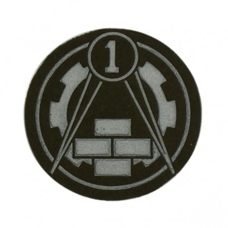 Shoulder stripe "Specialist 1st Class Service of the accommodation and the military engineering", green