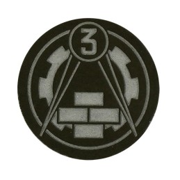 Shoulder stripe "Specialist 3rd Class Service of the accommodation and the military engineering", green