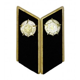 Collar tabs of Chemical Troops for official uniforms with tabs