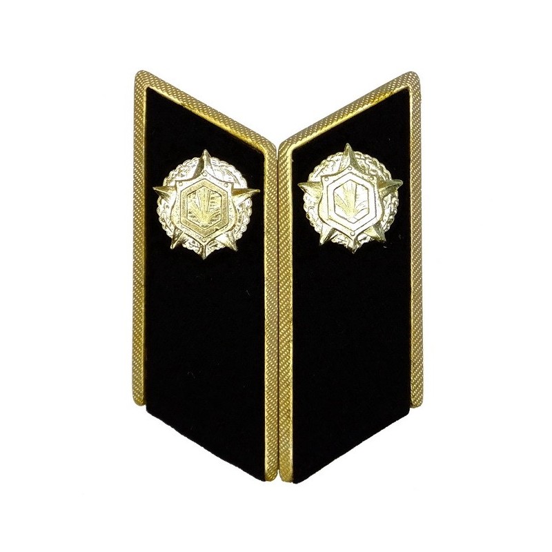 Collar tabs of Chemical Troops for official uniforms with tabs