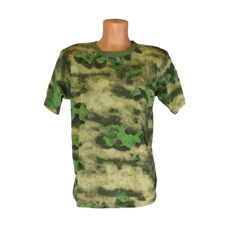 T-shirt in camouflage "Green Atak"
