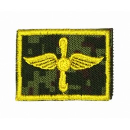 Collar tabs of Air Force, on velcro, garrison, Digital Flora background, embroided