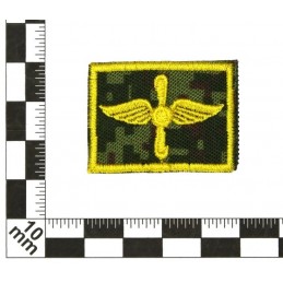 Collar tabs of Air Force, on velcro, garrison, Digital Flora background, embroided