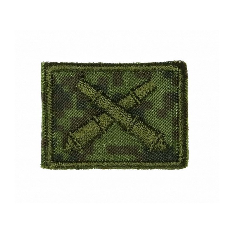 Collar tabs of Missile Force and Artillery, on velcro, garrison, Digital Flora background, embroided