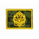 Collar tabs of Engineers, on velcro, garrison, Digital Flora background, embroided